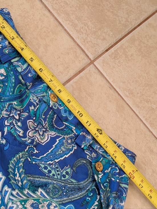 Ralph Lauren Blue Paisley Shorts Size 6P - Picture 3 of 5